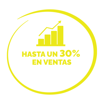 30% MÁS DE VENTAS